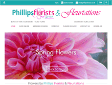 Tablet Screenshot of phillipsflorists.co.uk